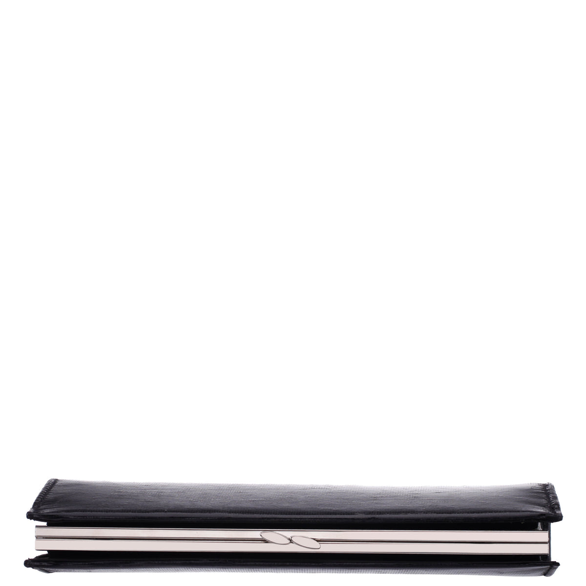 Tierney Black Mini Geo Metallic Fabric Frame Clutch | Nina Shoes