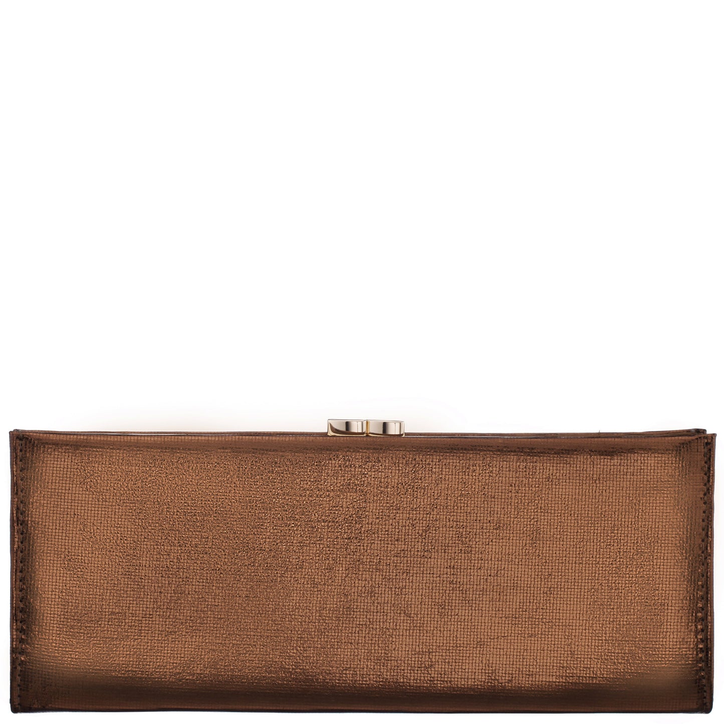 Tierney Brown Mini Geo Metallic Fabric Frame Clutch | Nina Shoes