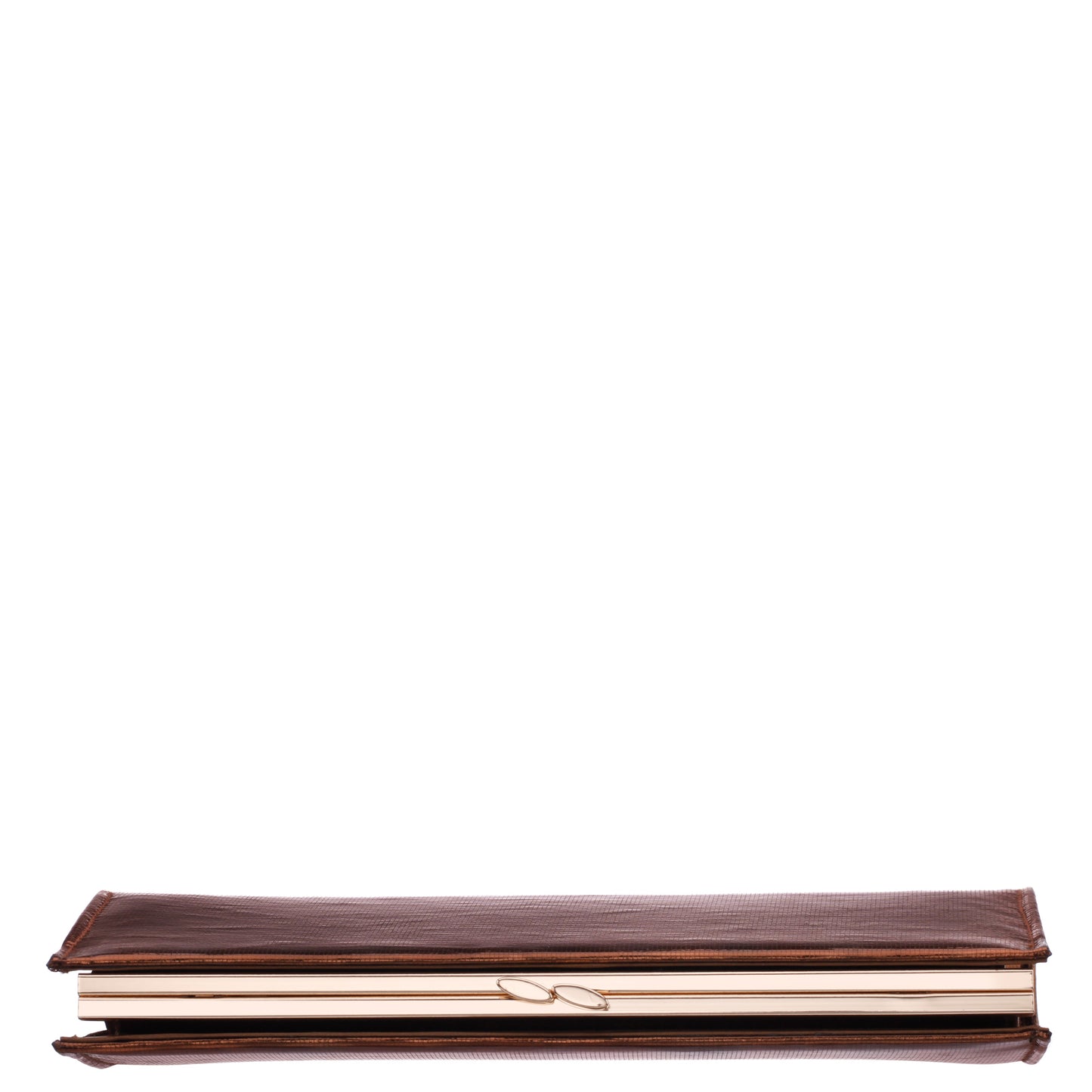 Tierney Brown Mini Geo Metallic Fabric Frame Clutch | Nina Shoes