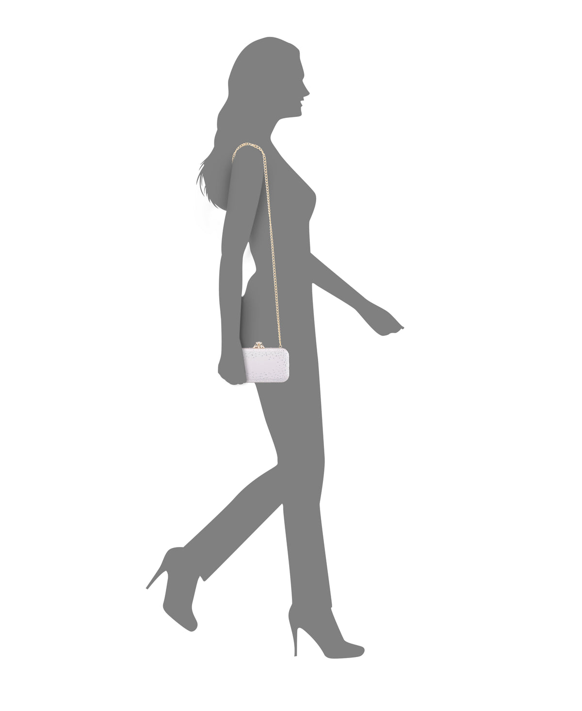 Lindsay Beige Satin / Glass Crystal Minaudiere | Nina Shoes