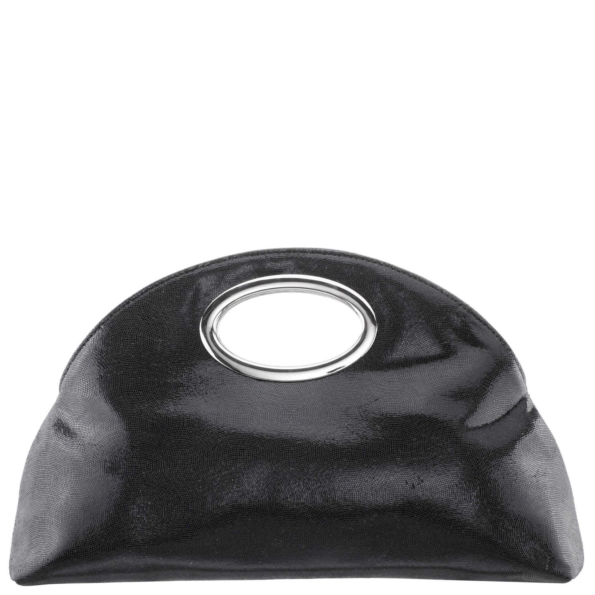 Jael Black Metallic Geo Swirl Fabric Handle Bag | Nina Shoes