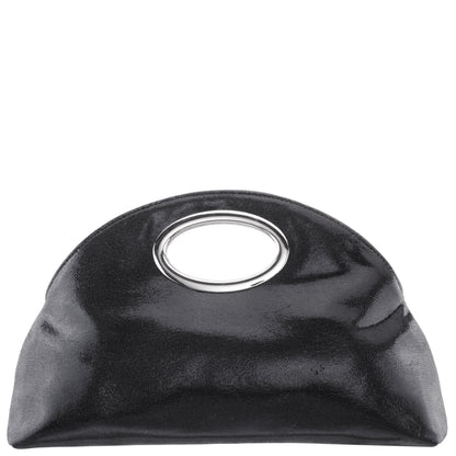 Jael Black Metallic Geo Swirl Fabric Handle Bag | Nina Shoes