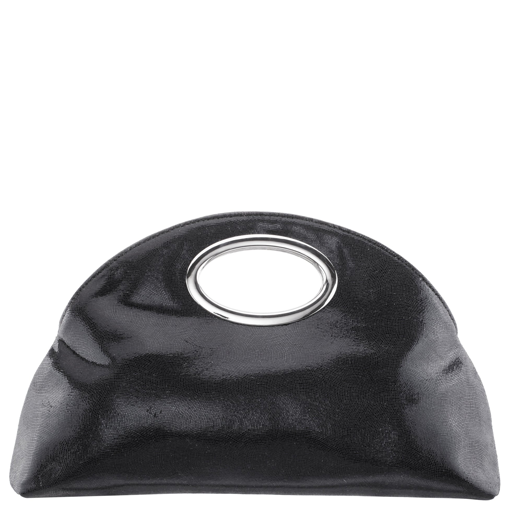 Jael Black Metallic Geo Swirl Fabric Handle Bag | Nina Shoes