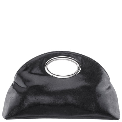 Jael Black Metallic Geo Swirl Fabric Handle Bag | Nina Shoes
