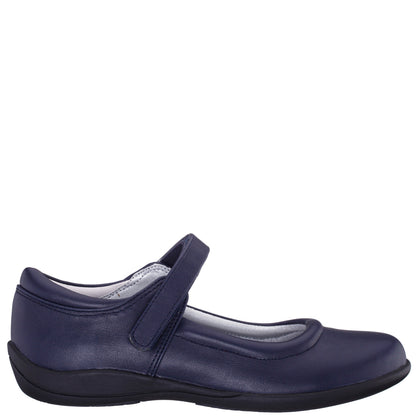 Girls Dallas Blue Mary Jane Flats | Nina Shoes