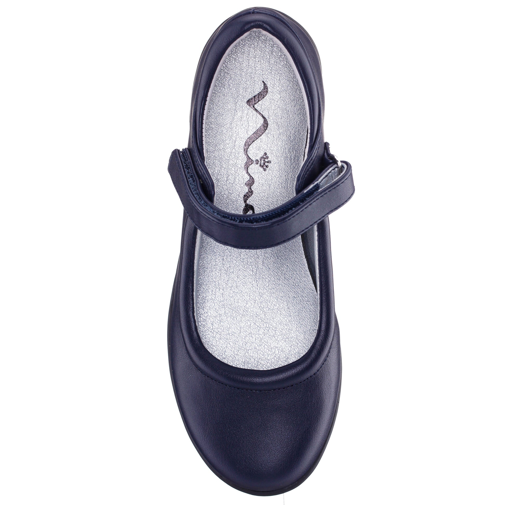 Girls Dallas Blue Mary Jane Flats | Nina Shoes