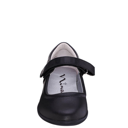 Girls Dallas Black Mary Jane Flats | Nina Shoes
