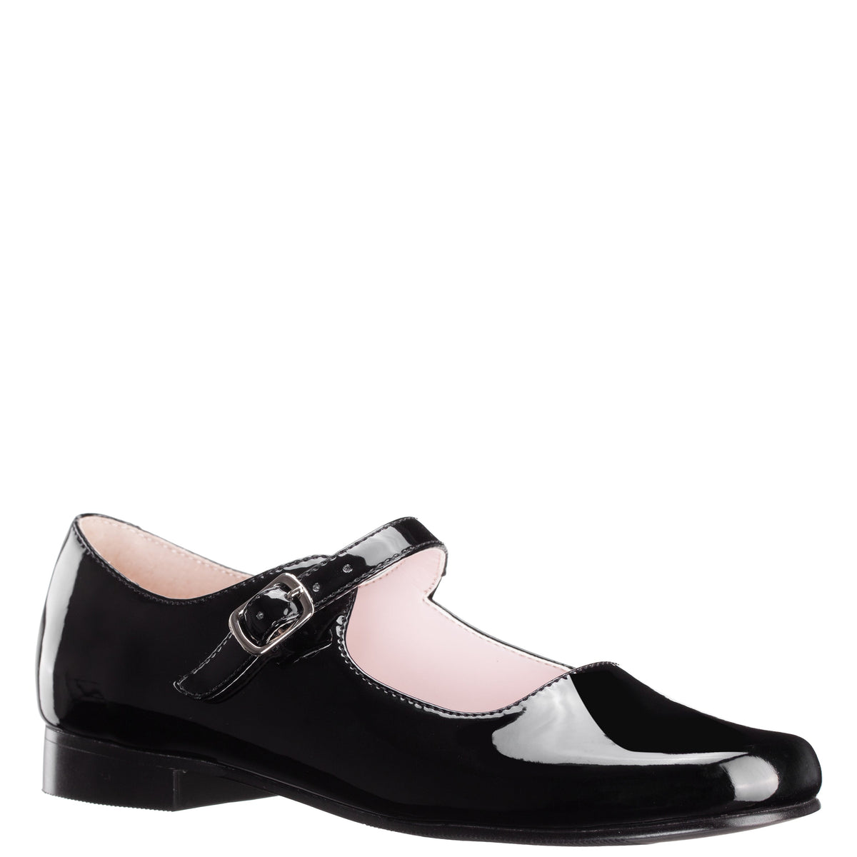 Girls Bonnett Black Patent Mary Jane Dress Shoes | Nina Shoes