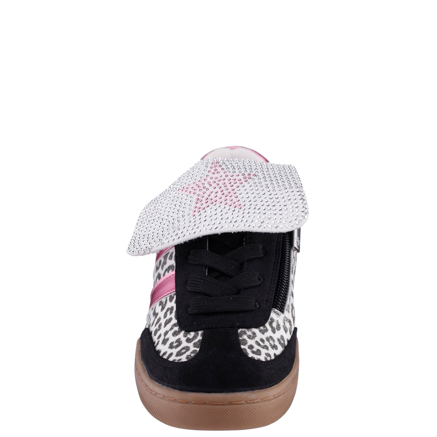 Girls Cruise Leopard Glitter Low Top Sneakers | Nina Shoes
