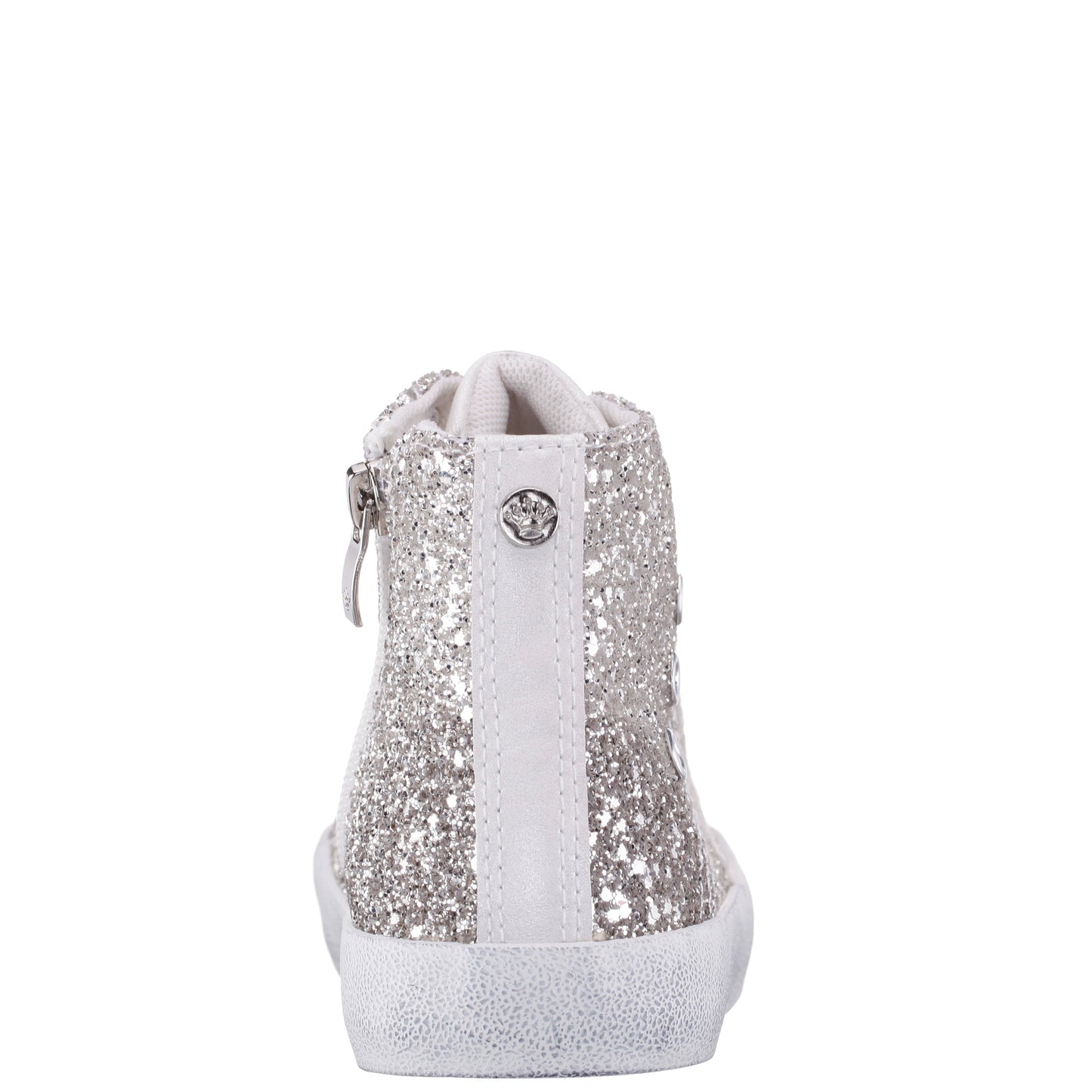 Girls S410s00508 Silver High Top Sneakers | Nina Shoes