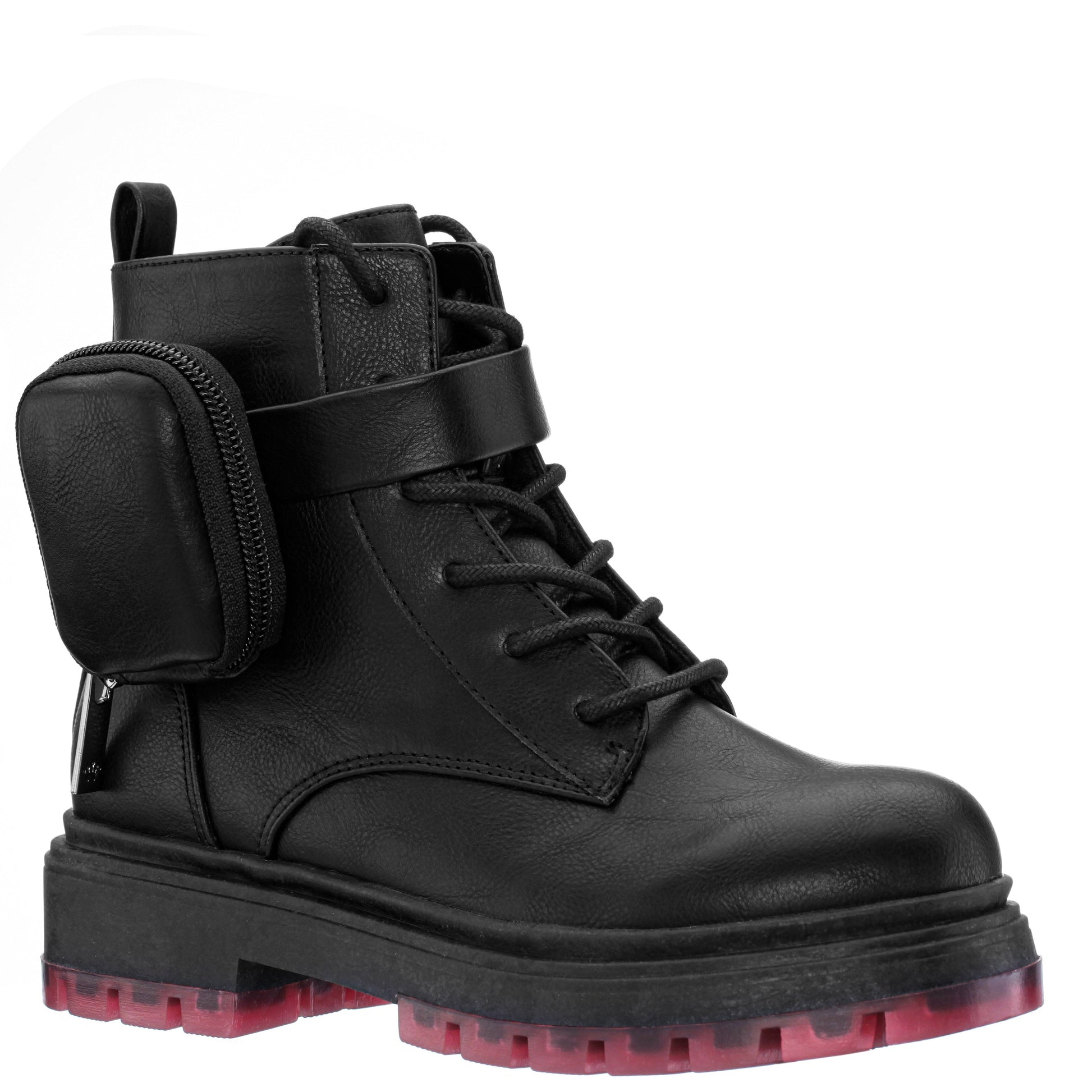 Girls Milly Black Inside Zip Boots w/Pouch | Nina Shoes