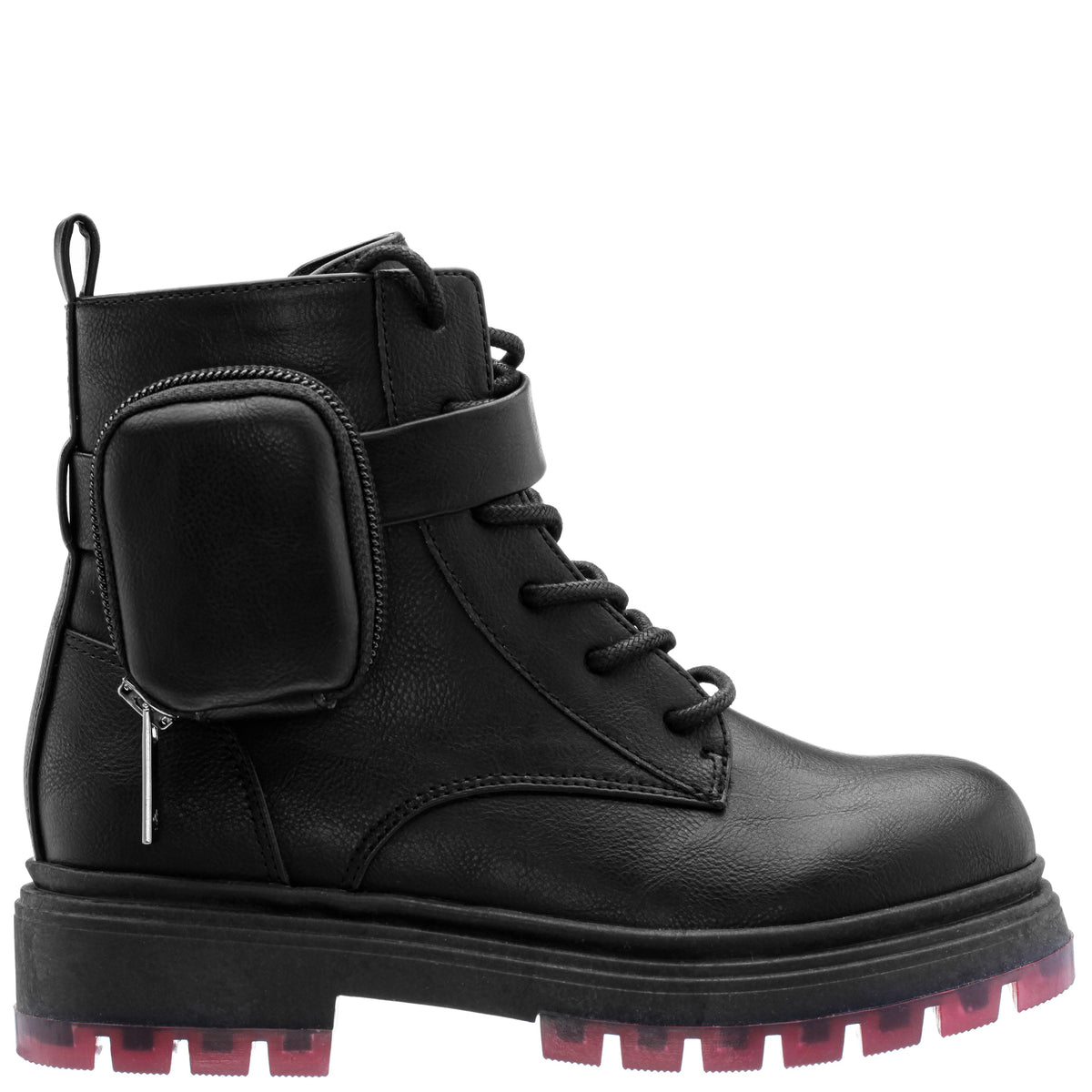 Girls Milly Black Inside Zip Boots w/Pouch | Nina Shoes