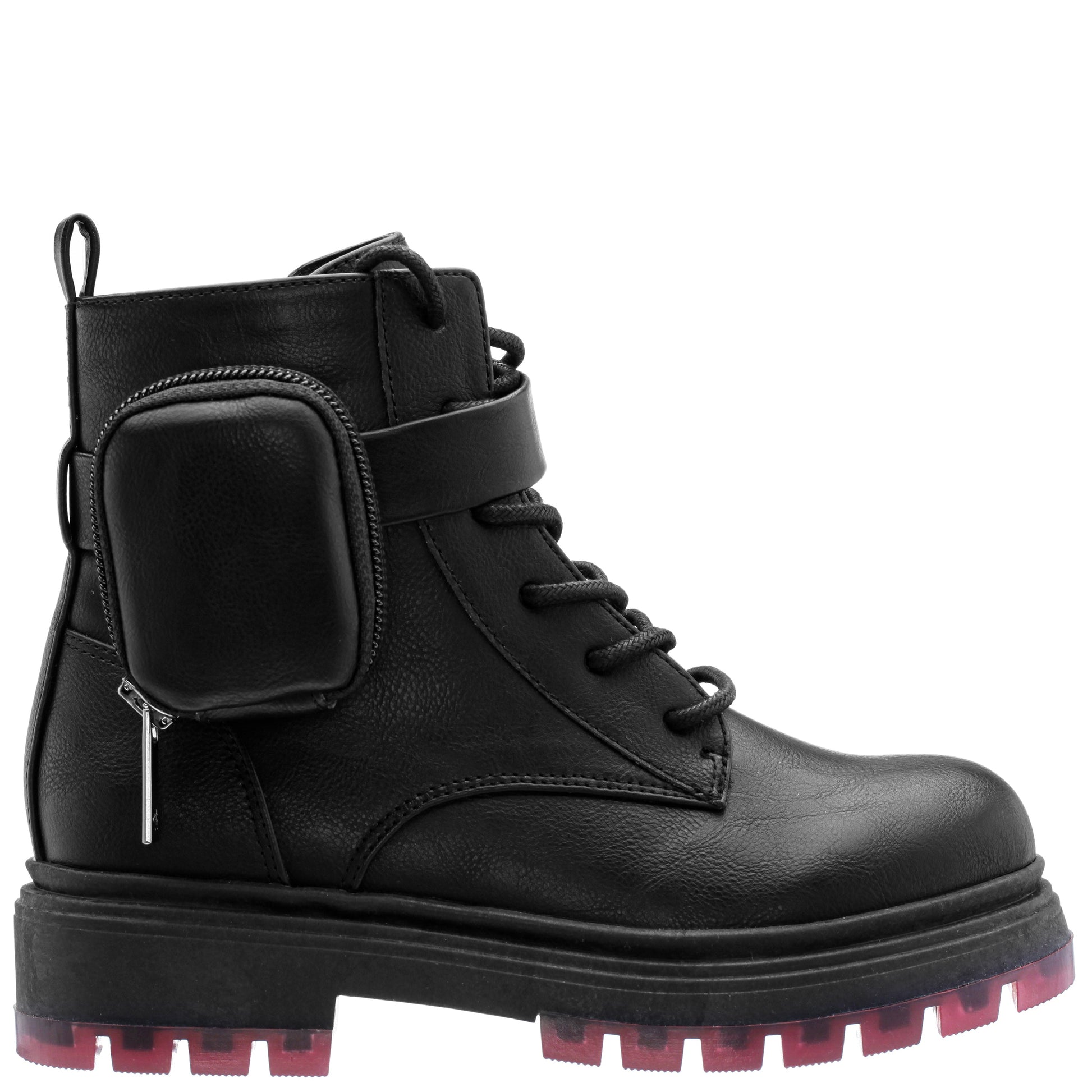 Girls Milly Black Inside Zip Boots w/Pouch | Nina Shoes