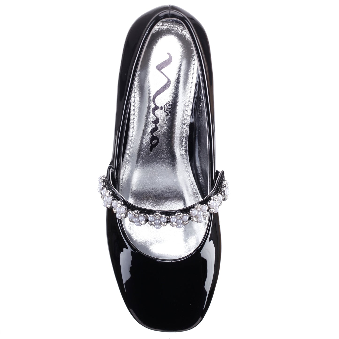 Girls Joansie Black Patent Ballet Dress Shoe | Nina Shoes