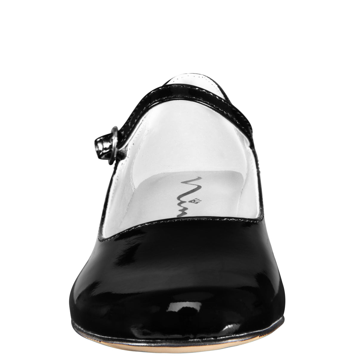 Girls Seeley Black Low Heel Dress Shoes | Nina Shoes