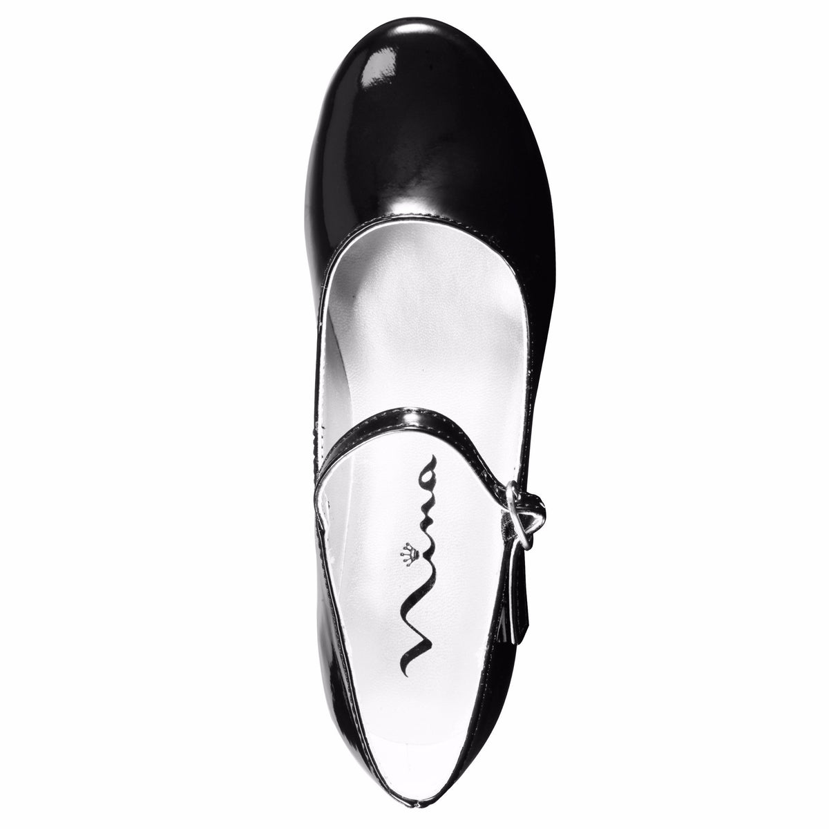 Girls Seeley Black Low Heel Dress Shoes | Nina Shoes