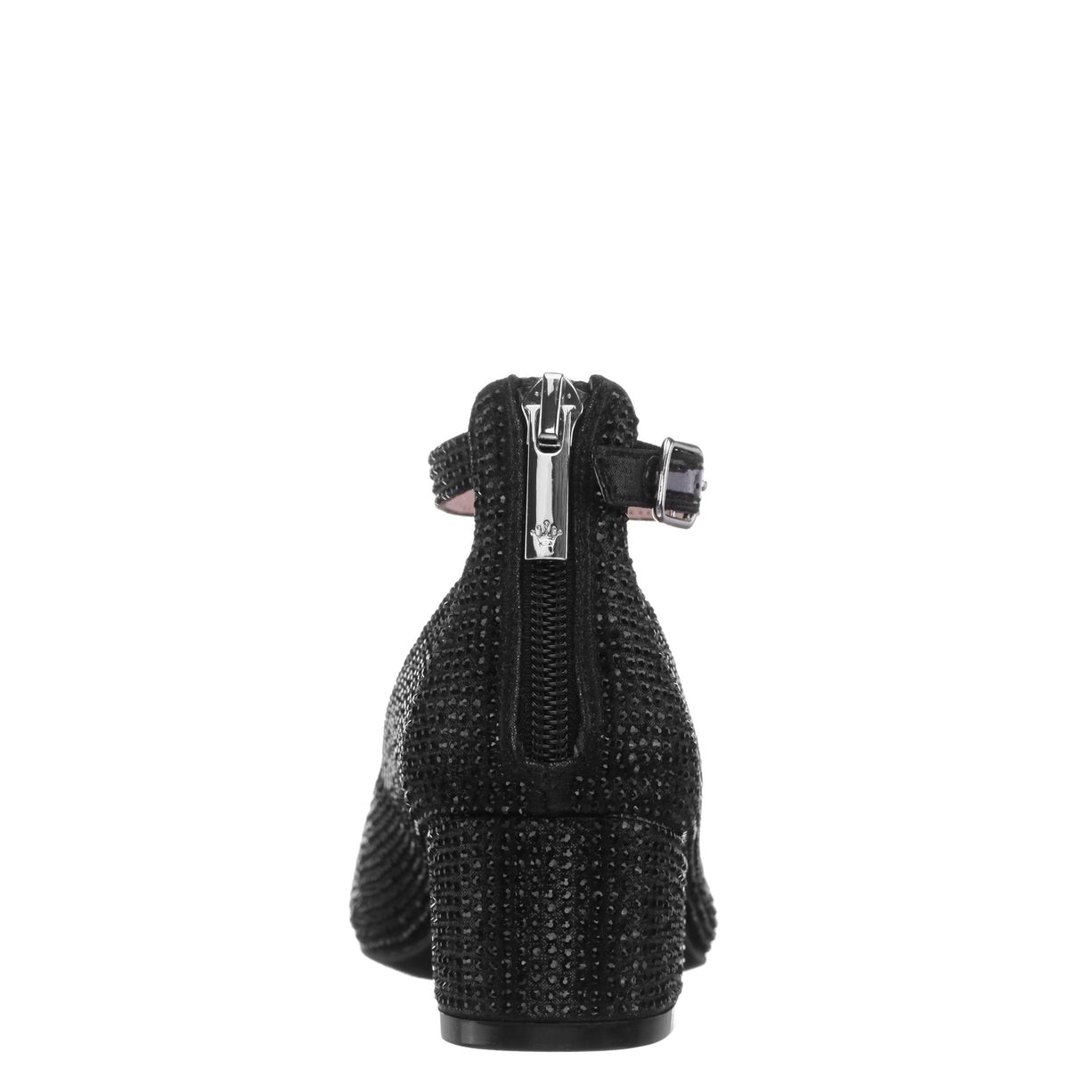 Girls Lennie2 Black Rhinestone Dress Shoes | Nina Shoes