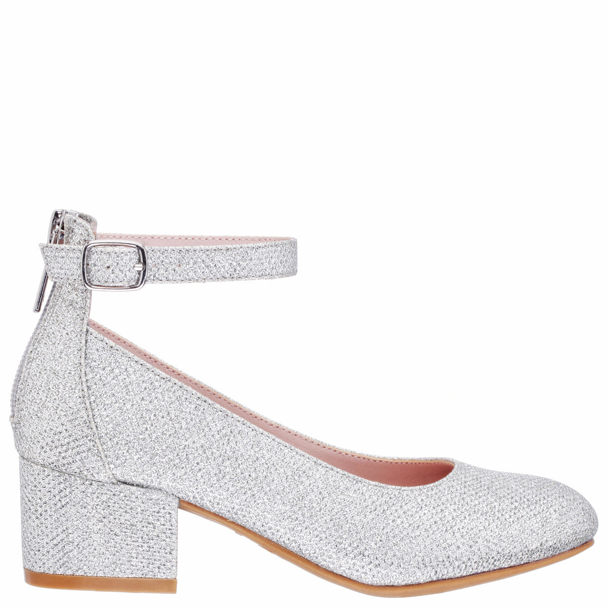 Girls Lennie Silver Sparkle dress shoes | Nina Shoes