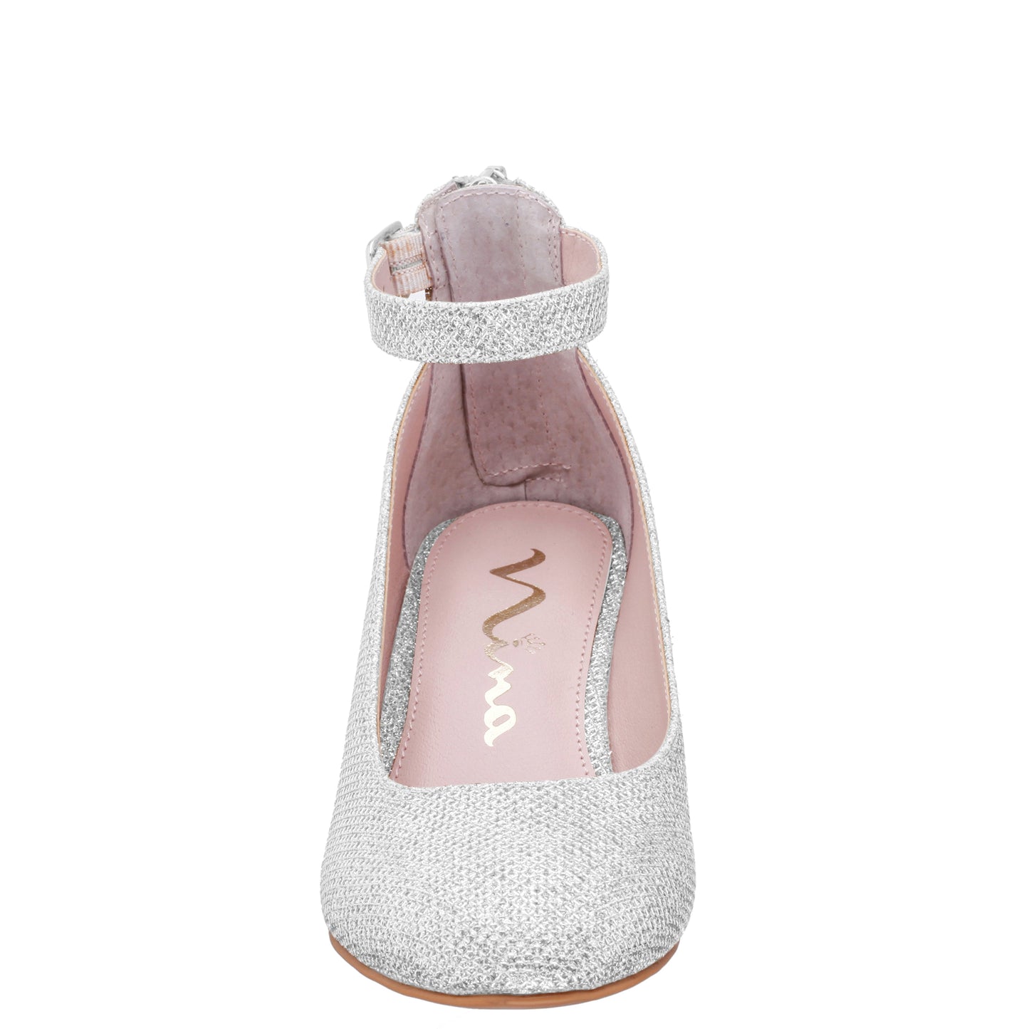 Girls Lennie Silver Sparkle dress shoes | Nina Shoes