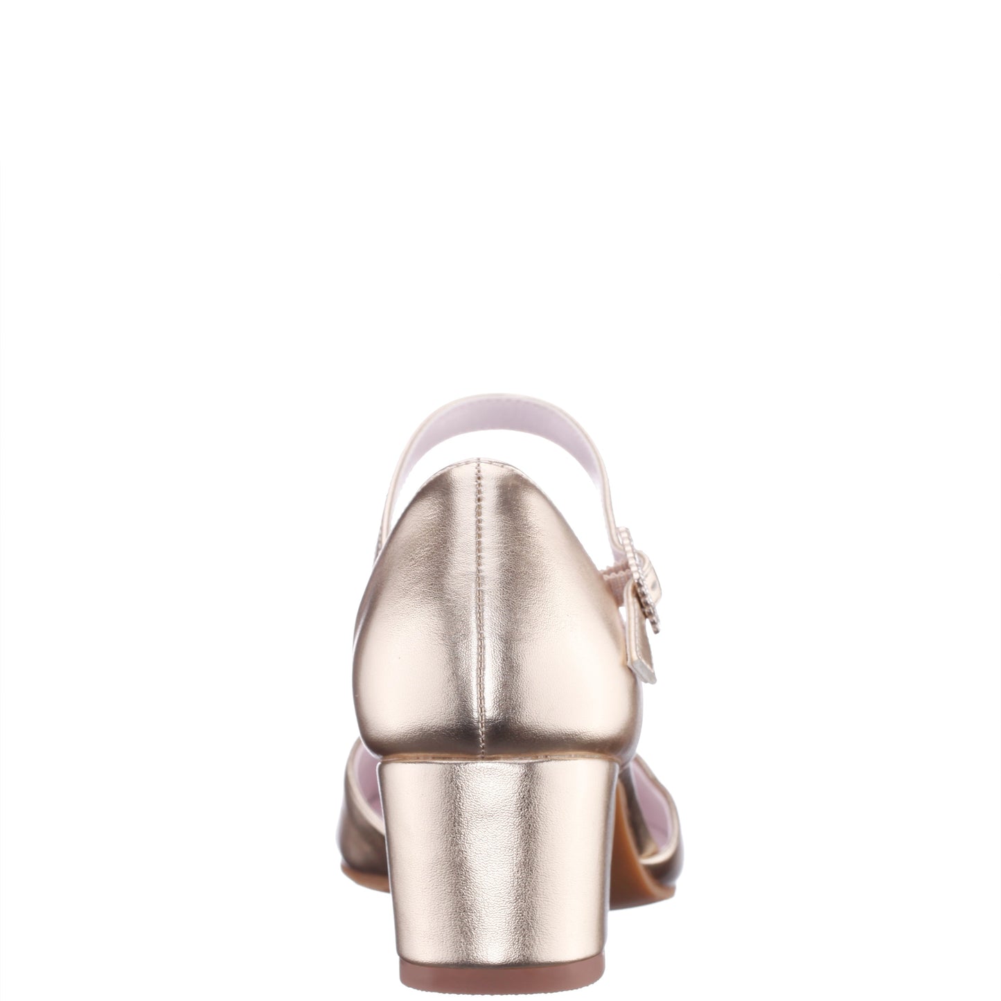 Girls Macey Gold Metallic 2-Piece Heel | Nina Shoes