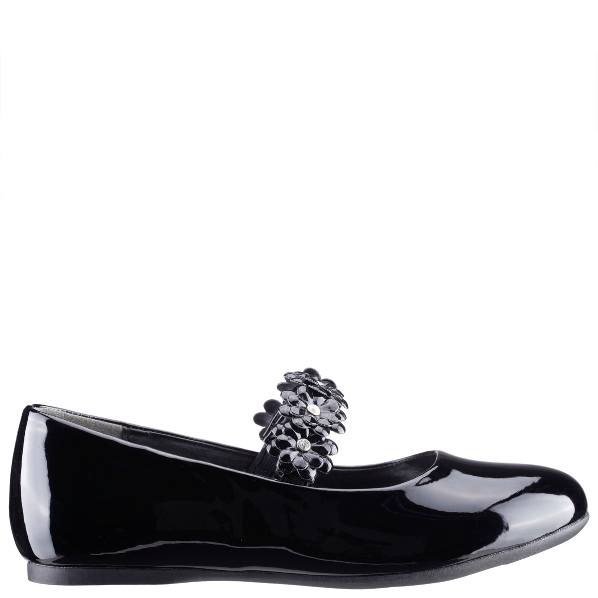Girls Rozy Black Patent Ballet Dress Shoes | Nina Shoes