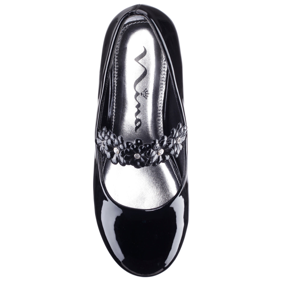 Girls Rozy Black Patent Ballet Dress Shoes | Nina Shoes
