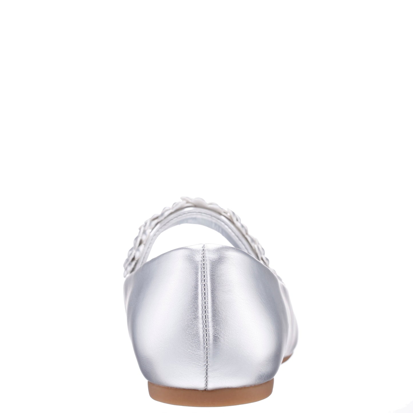 Girls Rozy Silver Metallic Ballet Dress Shoes | Nina Shoes
