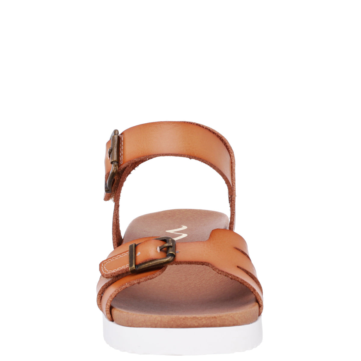 Girls Lacey Tan Adjustable Strap Sandals | Nina Shoes