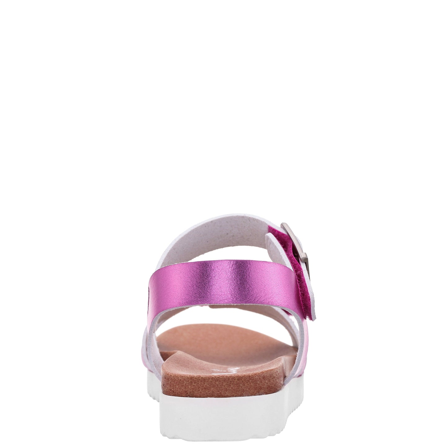 Girls Lacey Pink Metallic Adjustable strap Sandals | Nina Shoes