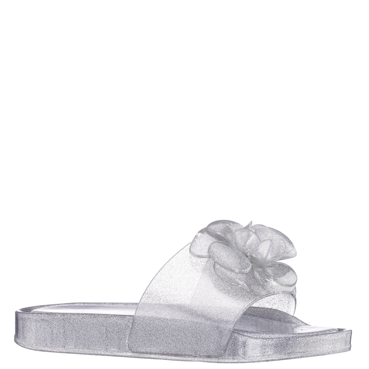 Girls Gleen Silver Jelly Sandal | Nina Shoes