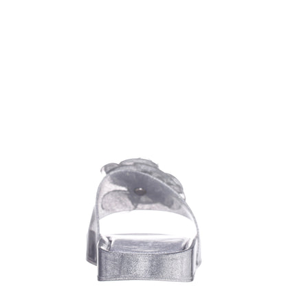 Girls Gleen Silver Jelly Sandal | Nina Shoes