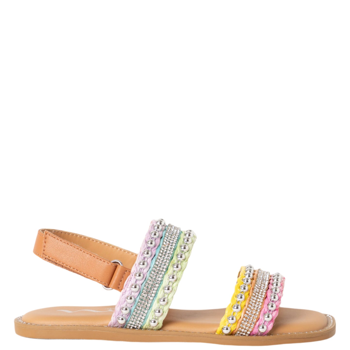Girls Suissa Multi Colored Adjustable Strap Sandal | Nina Shoes