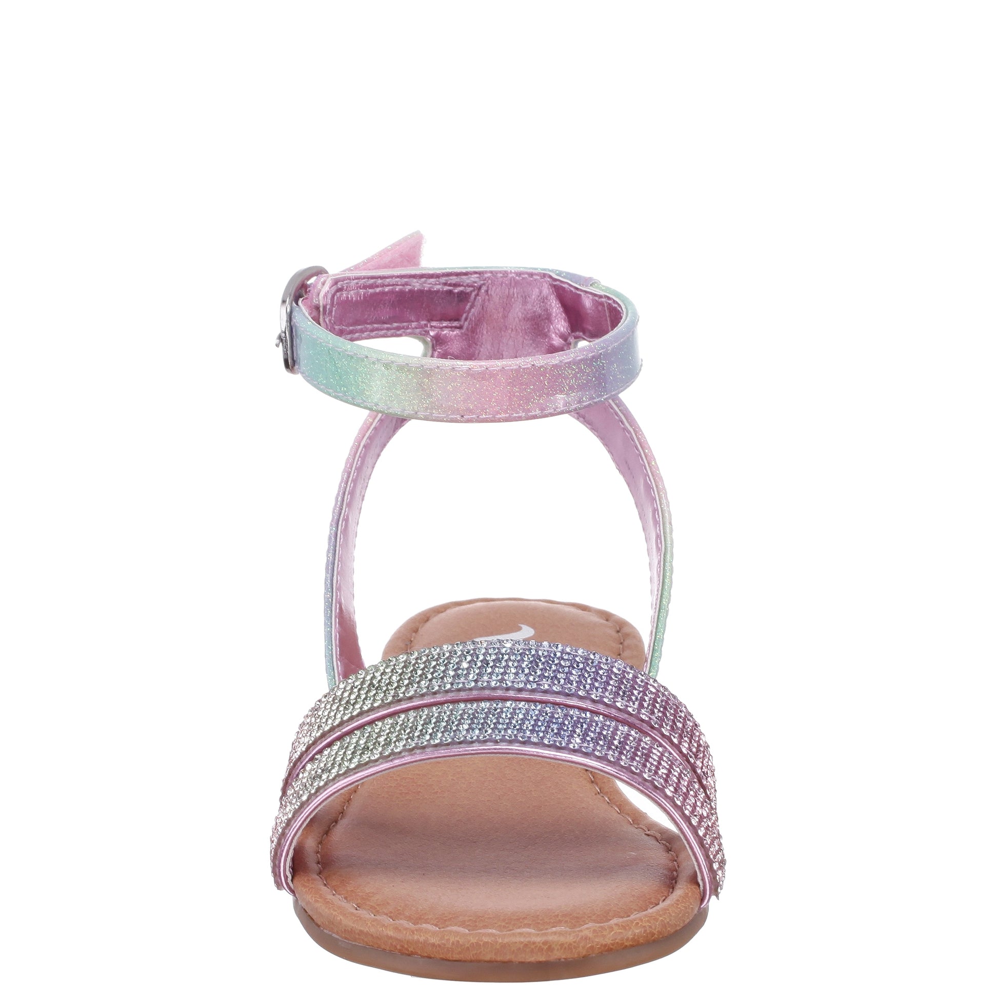 Girls Cameena Pastel Metallic Rhinestone Sandals | Nina Shoes