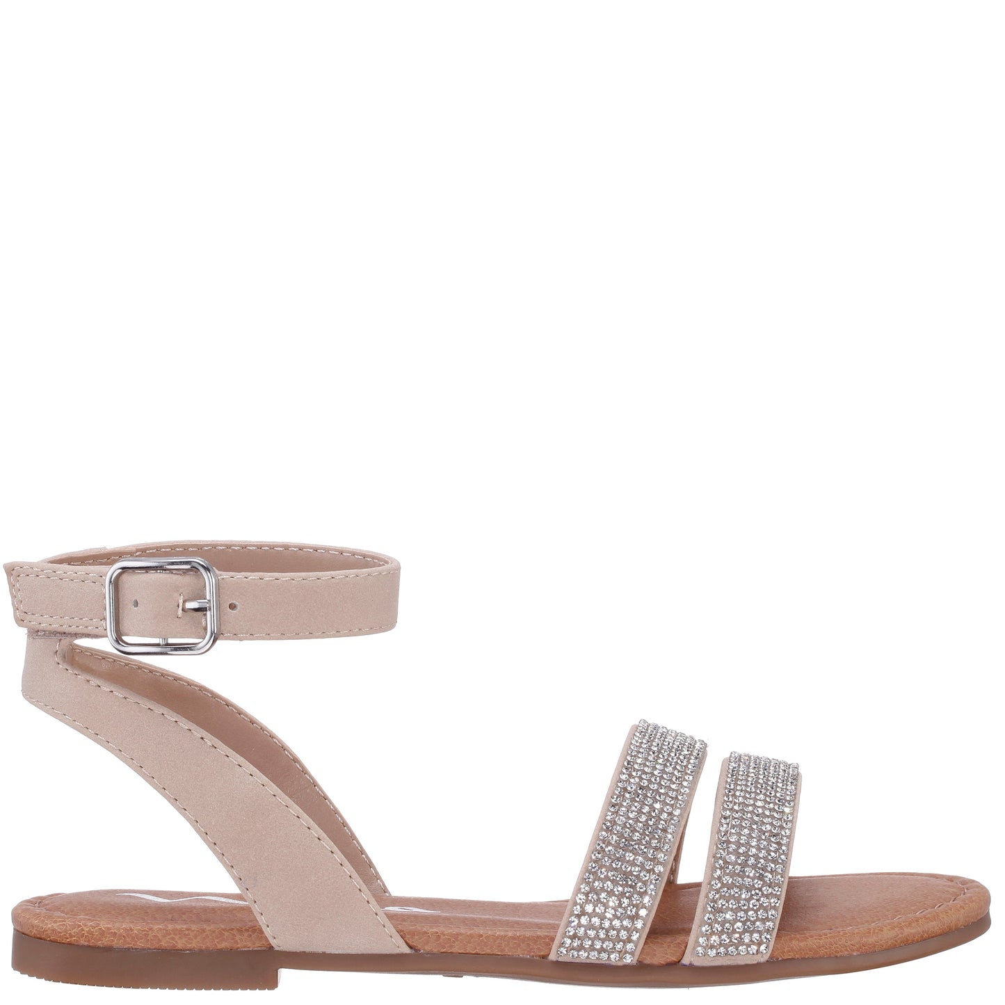 Girls Cameena Tan Rhinestone Sandals | Nina Shoes