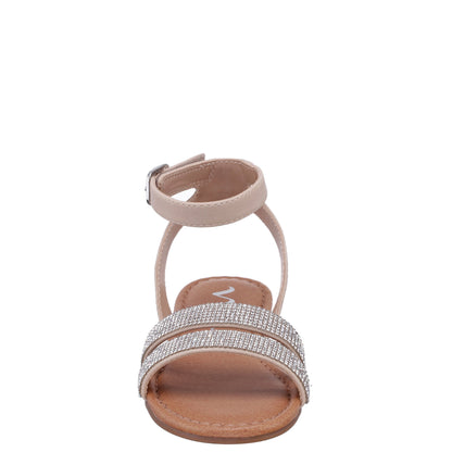 Girls Cameena Tan Rhinestone Sandals | Nina Shoes