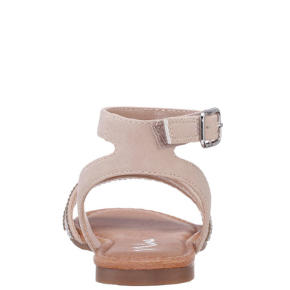 Girls Cameena Tan Rhinestone Sandals | Nina Shoes
