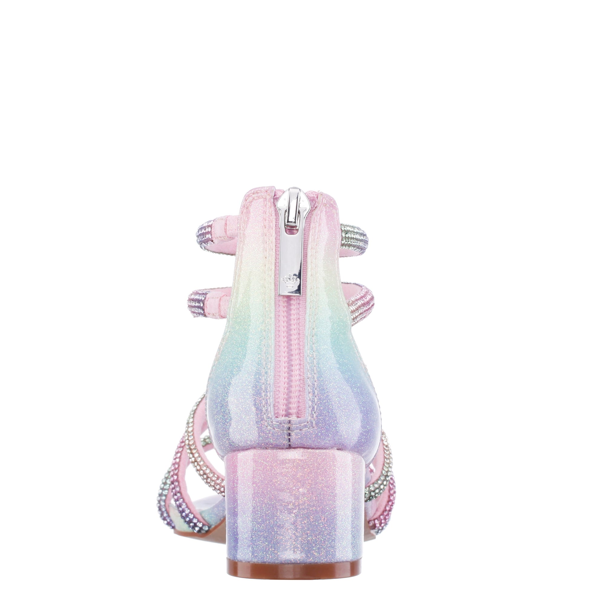 Girls Sparklar Pastel Metallic Rhinestone Dress Sandals | Nina Shoes