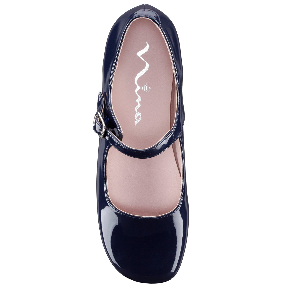 Girls Bonnett Blue Patent Mary Jane dress Shoes | Nina Shoes