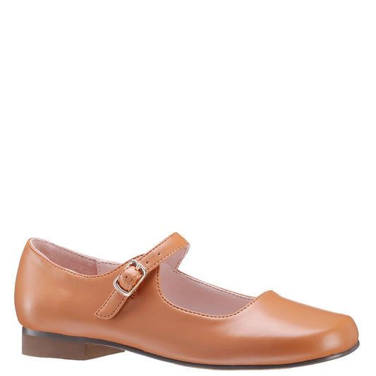 Girls Bonnett Brown Mary Jane Dress Shoes | Nina Shoes