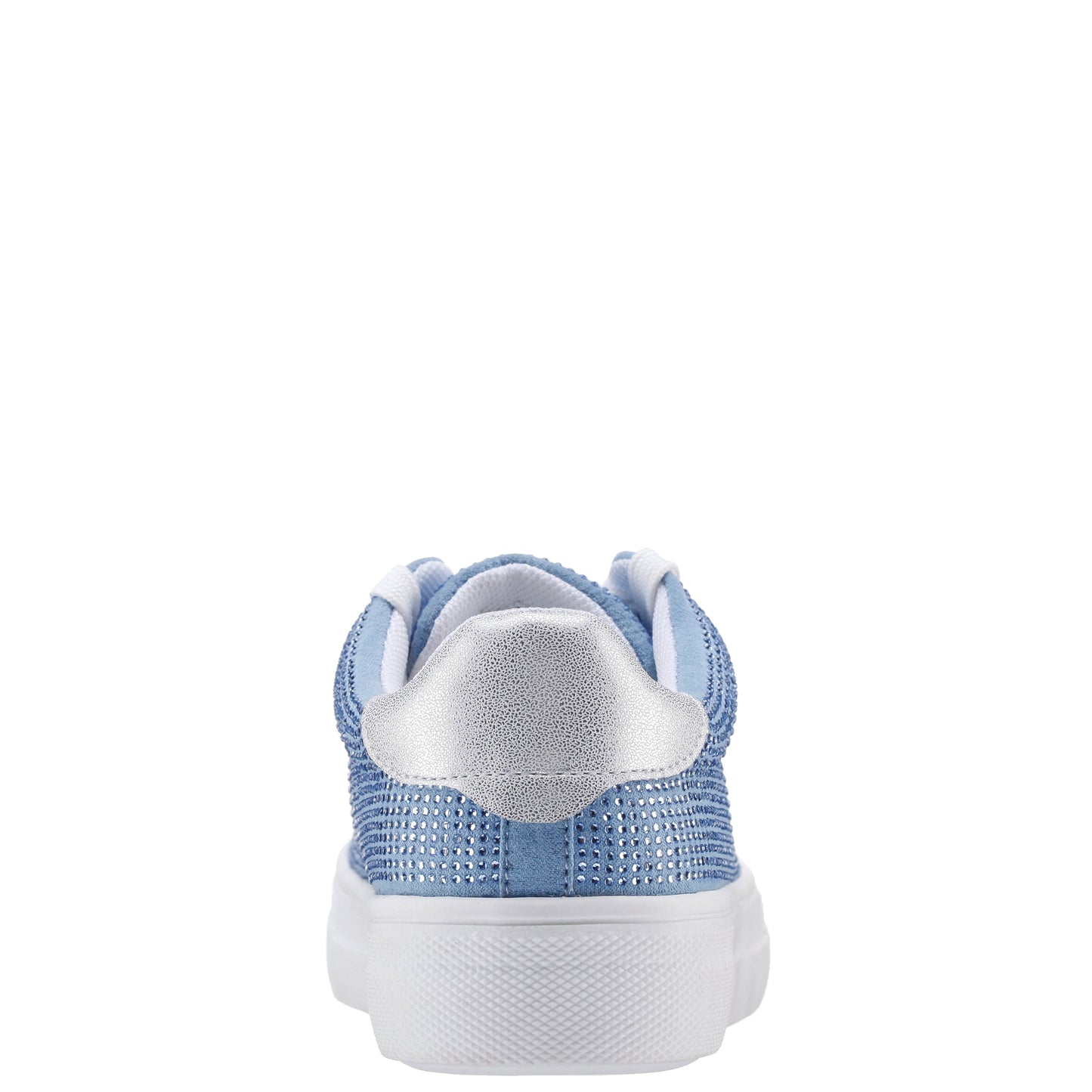 Girls Gigee Blue Rhinestone Low Top Sneakers | Nina Shoes