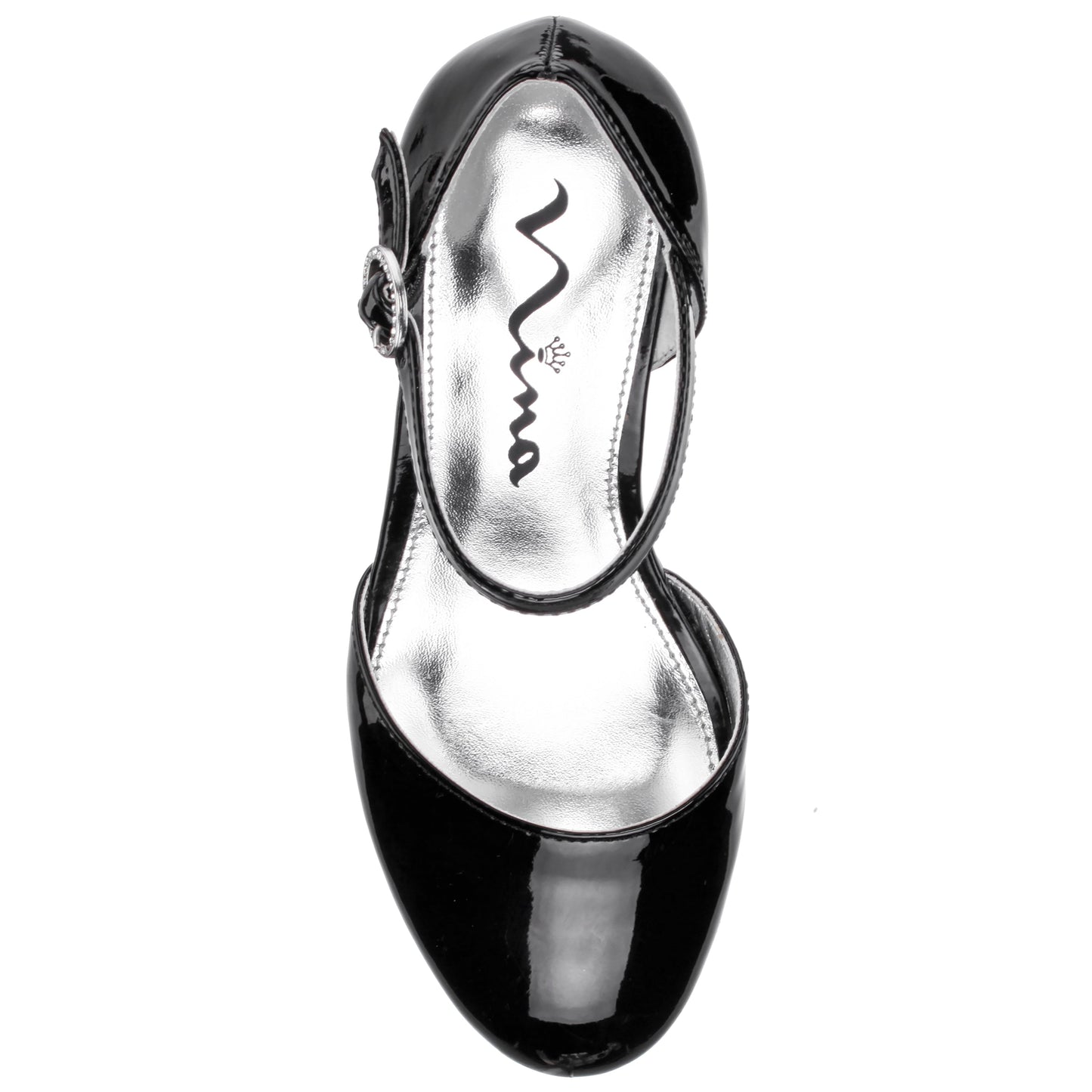 Girls Lenora Black Wedge Dress Shoes | Nina Shoes