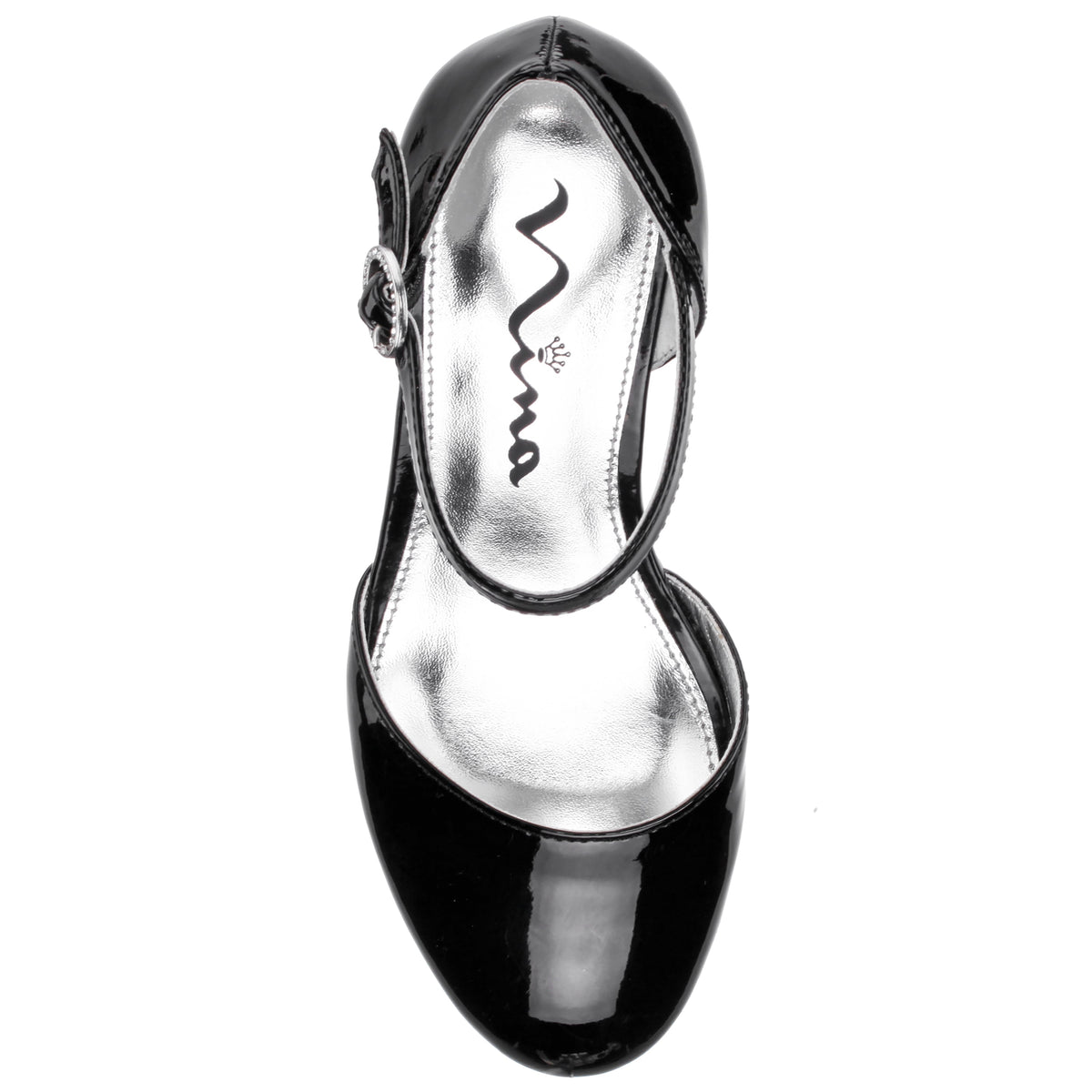 Girls Lenora Black Wedge Dress Shoes | Nina Shoes