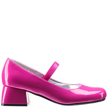 Girls Tevi Pink Patent Elastic Strap Dress Shoes | Nina Shoes