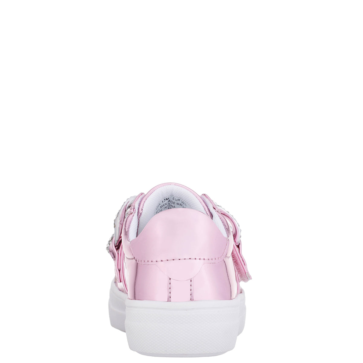 Girls Emaleigh Pink Metallic Low Top Slip-on Sneakers | Nina Shoes