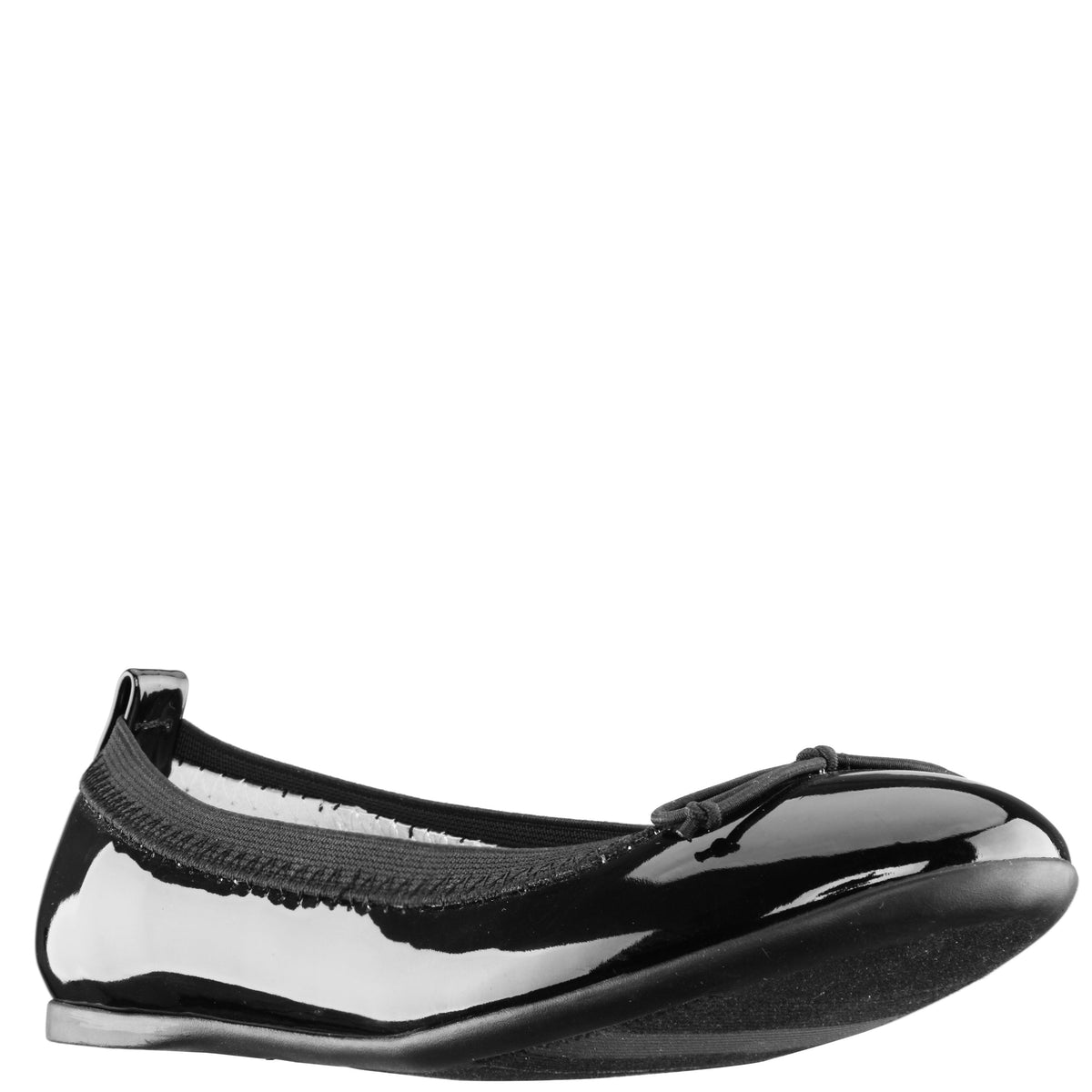 Girls Esther Balck Patent Ballet Flats | Nina Shoes