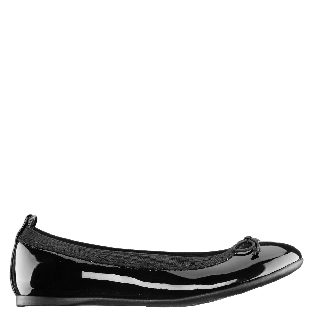 Girls Esther Balck Patent Ballet Flats | Nina Shoes