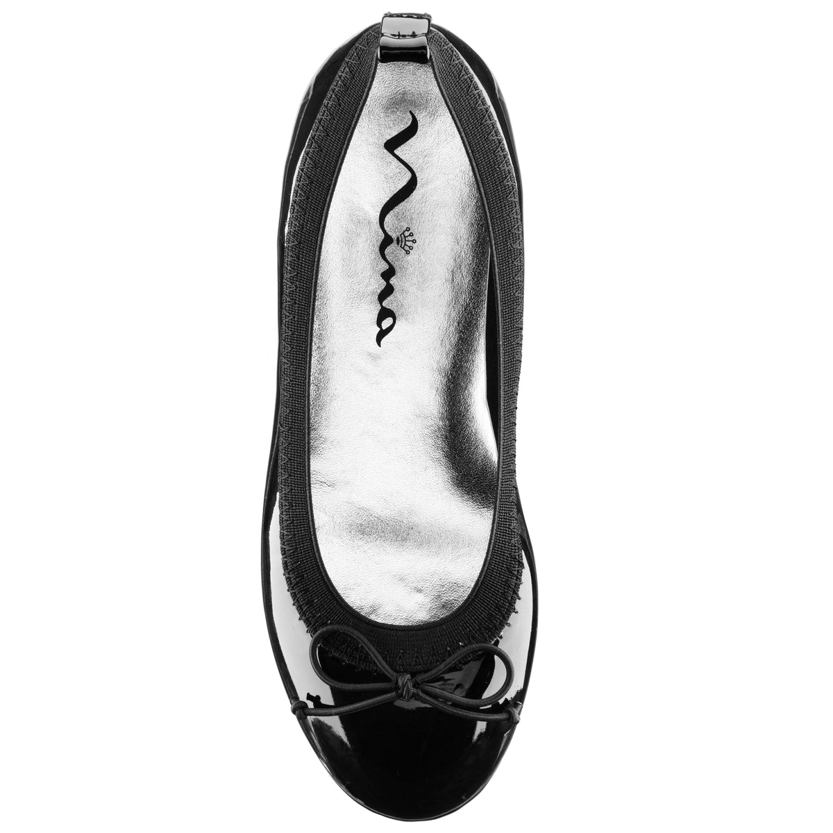 Girls Esther Balck Patent Ballet Flats | Nina Shoes