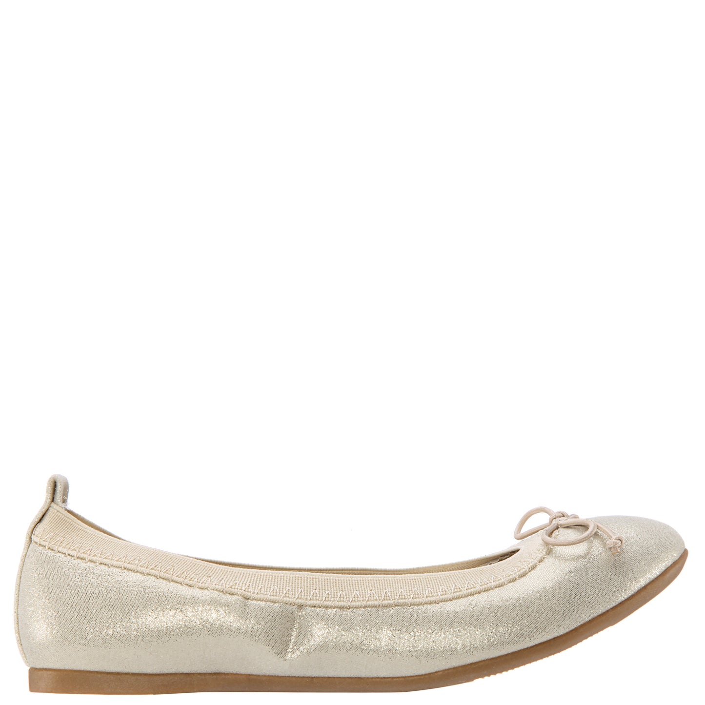 Girls Esther Platino Shimmer Ballet Flats | Nina Shoes