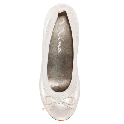 Girls Esther Ivory-Pearlized | Nina Shoes