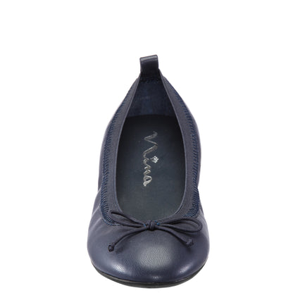 Girls Esther Navy-Smooth | Nina Shoes